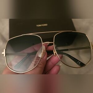 Tom Ford Gold Aviator Sunglasses